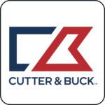 Cutter & Buck logo with geometric design.