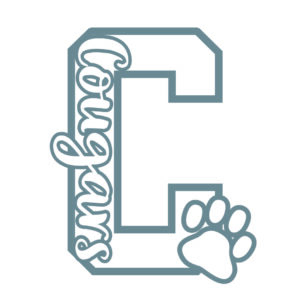 Stylized letter "C" with a paw print.