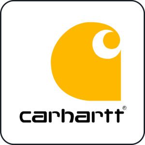 Carhartt logo with yellow design elements.