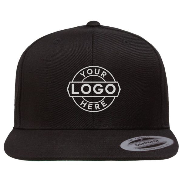 Yupoong Premium Flat Bill Snapback Cap - 6089M