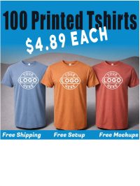 100 Softstyle Tshirts $4.89 Per Piece