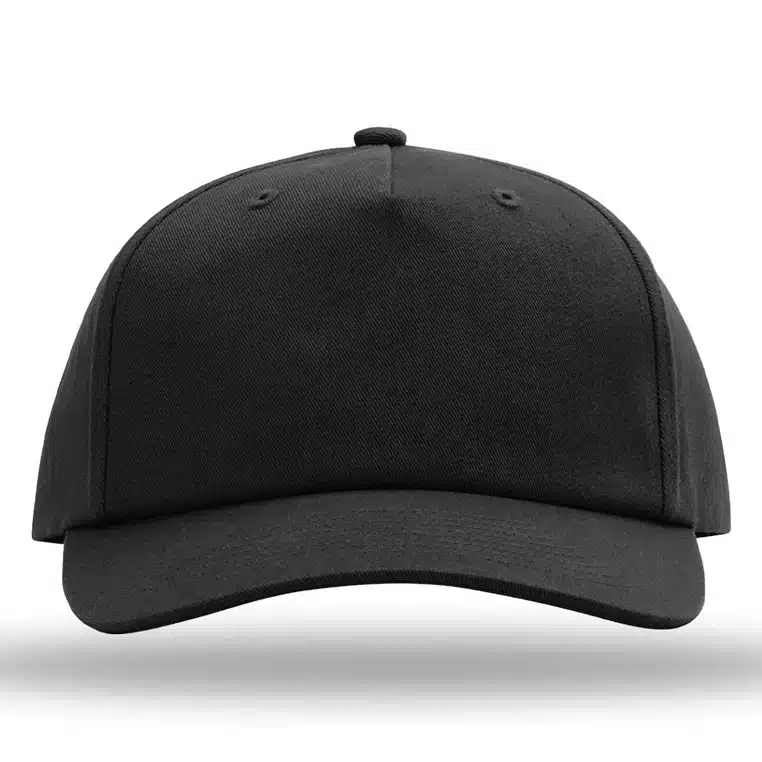 Richardson 5-Panel Relaxed Gramps - 356 — Black front