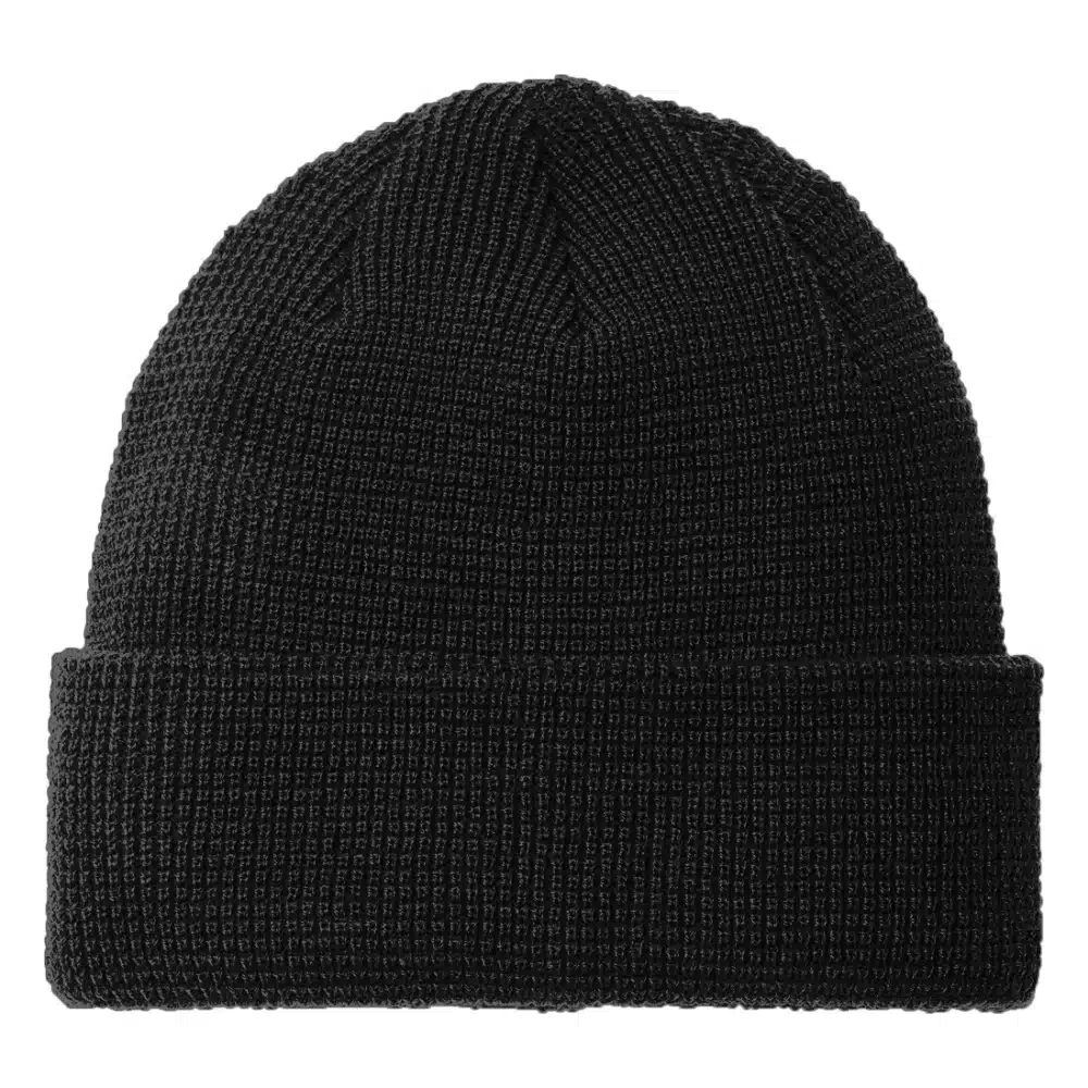 Port Authority® Thermal Knit Cuffed Beanie - C955 — Deep Black front